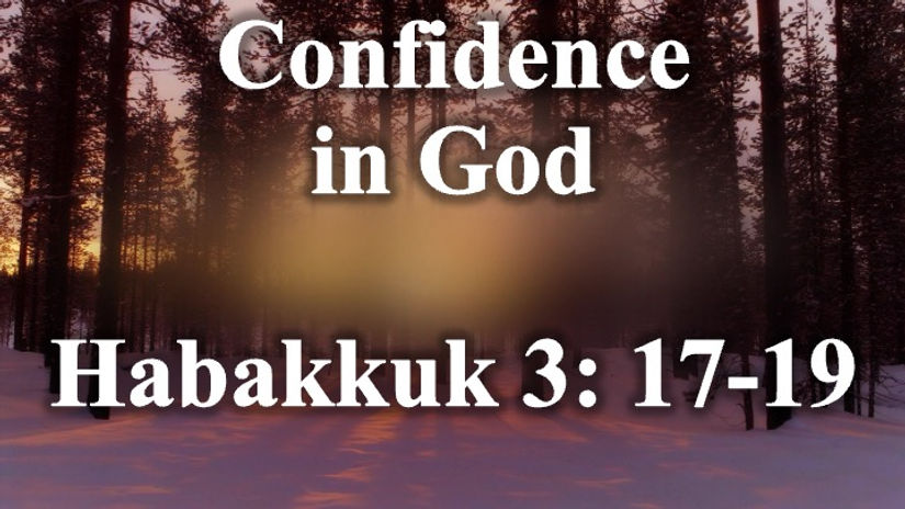 Confidence in God